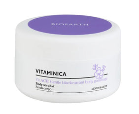 Vit Ace Scrub Corpo al Ribes Nero — Esfoliante corpo in gel con Vitamina C e semi naturali Bioearth