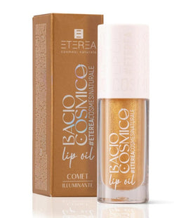 Bacio Cosmico Comet – Olio labbra biologico rimpolpante e antiossidante , Glossy lampone e Fico d’India