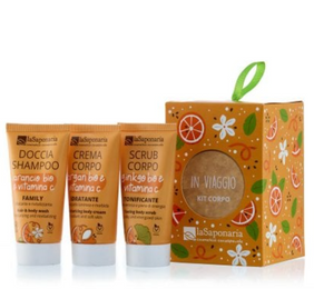 Lanterna In Viaggio – Set Travel Beauty Argan Bio, Ginkgo e Arancio