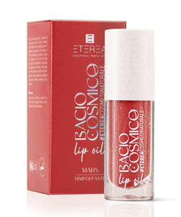 Bacio Cosmico Mars – Olio labbra biologico rimpolpante e rigenerante , Glossy ciliegia e cranberry