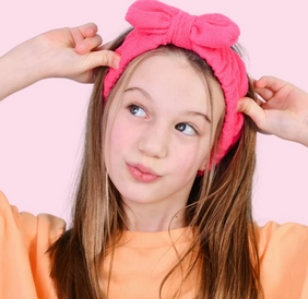 Fascia Elastica per Capelli Rosa e Verde